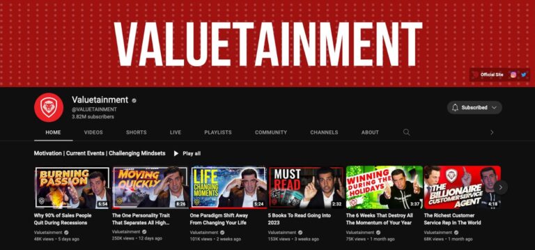 Valuetainment YouTube Channel